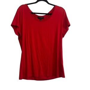 Banana Republic Luce Touch Basic Red Short Sleeve Tee Size XL